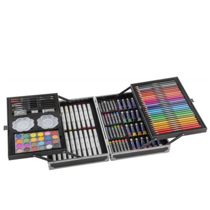Комплект за рисуване Nassau - 132 части, в метално куфарче