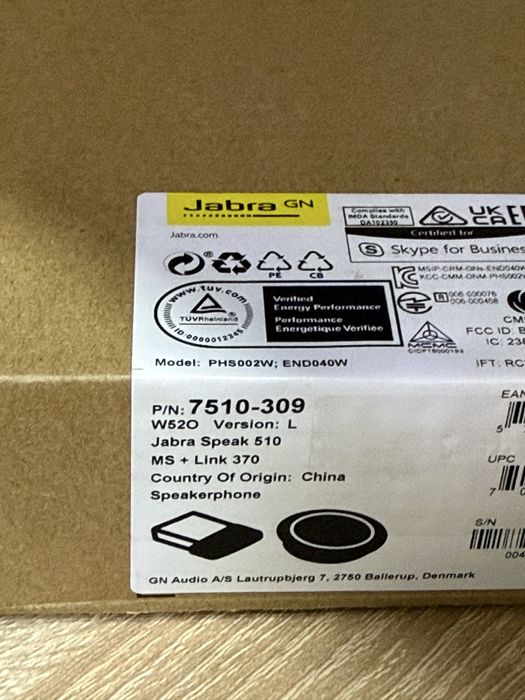 Jabra Speak 510 Ms+ Link 370 sigilata !