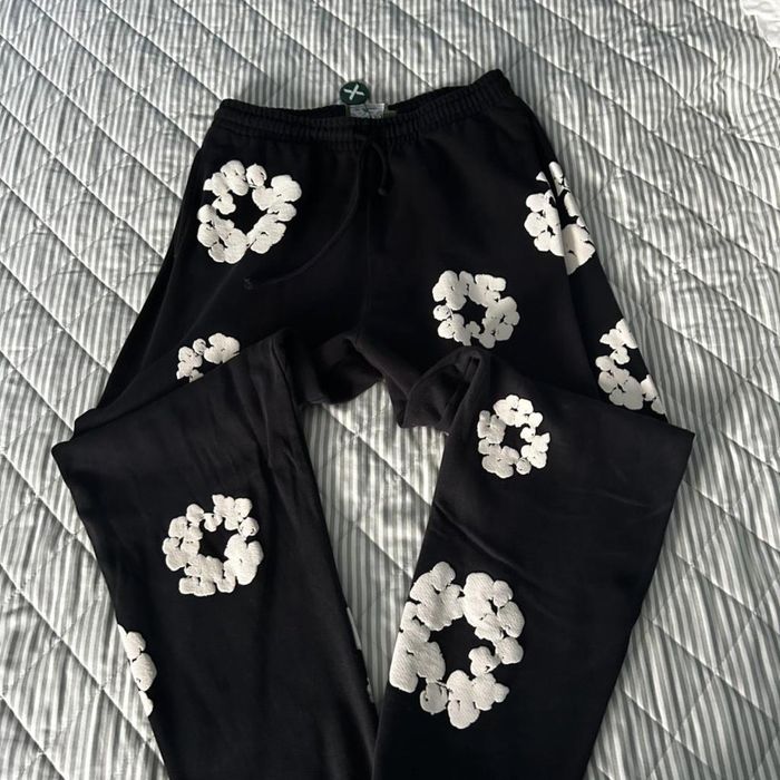 Denim Tears Men’s Black Joggers - Tracksuits