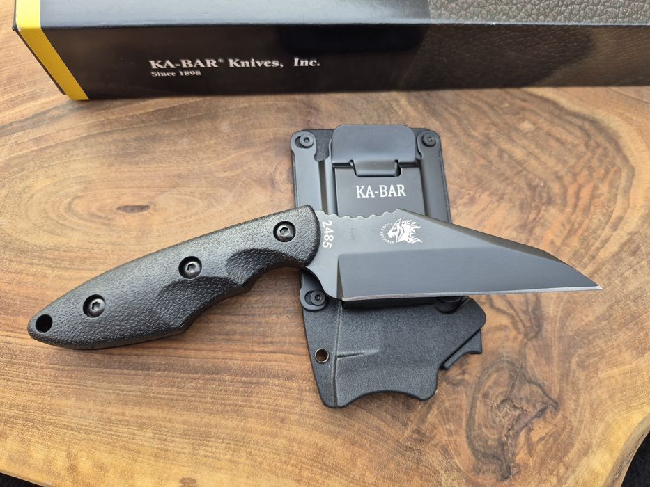Нож KA BAR Hinderer 2485 с фиксирано острие,фултанг  с  кания