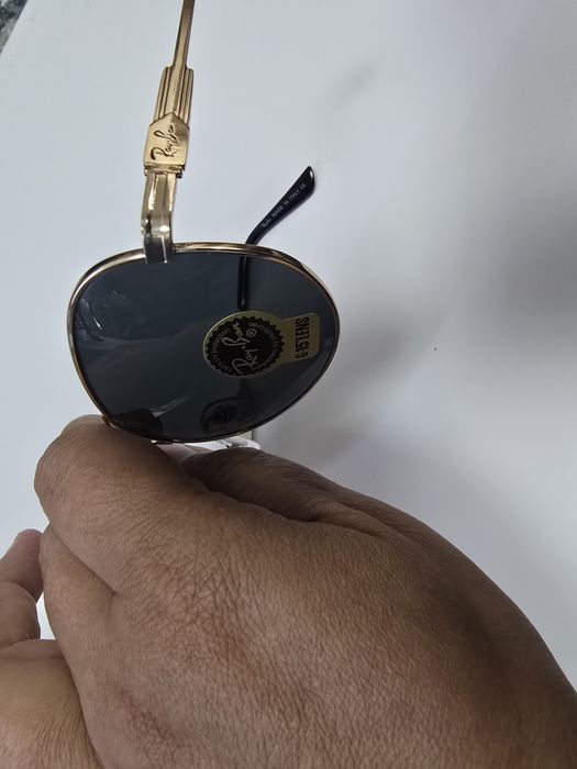 Ochelari de soare Rayban 5904, noi, lentila sticla, rama aurie