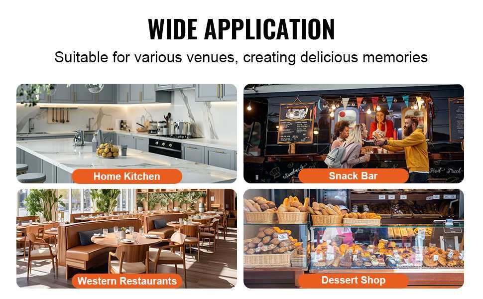 Професионален гофретник 1300W за белгийски гофрети незалепващ таймер