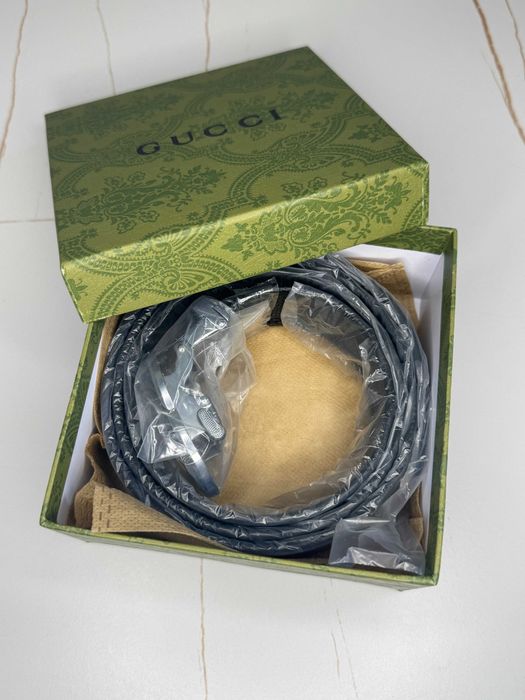 Curea GUCCI neagră pentru bărbați