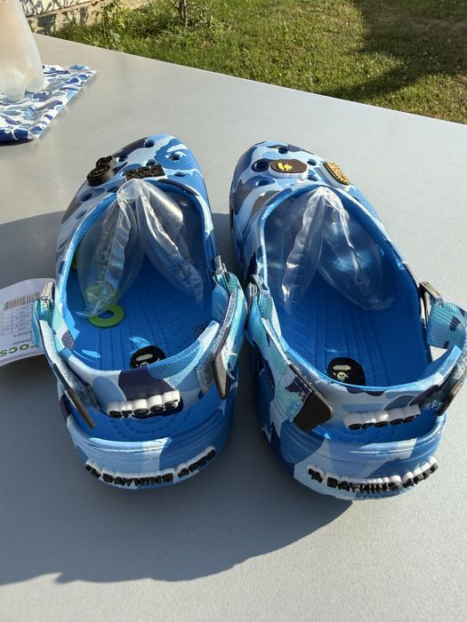 Bape crocs blue