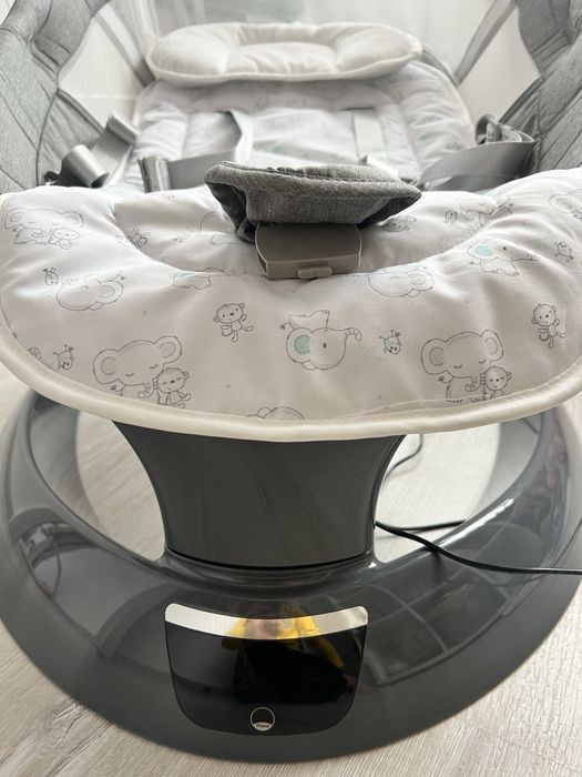 Leagan electric pentru bebelusi Evoque, Powder Grey, Appekids