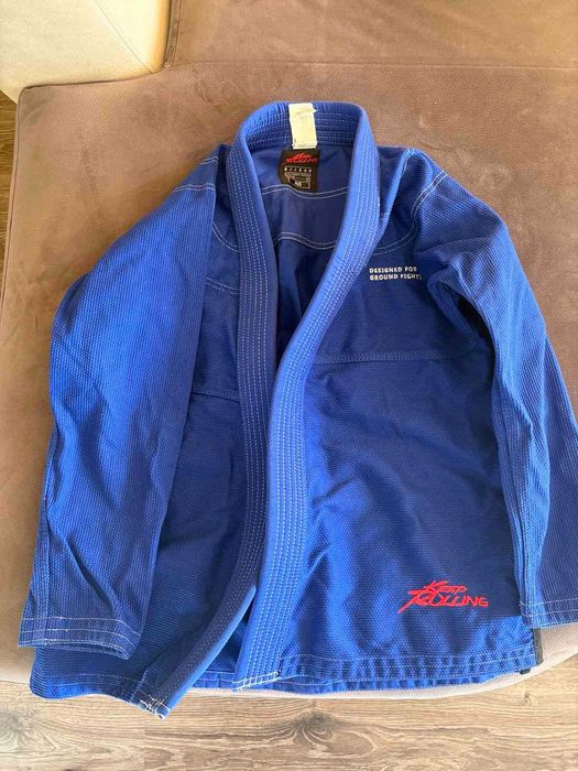 Кимоно за бразилско ДЖИУ ДЖИЦУ , 450 Г/М²,СИНЬО