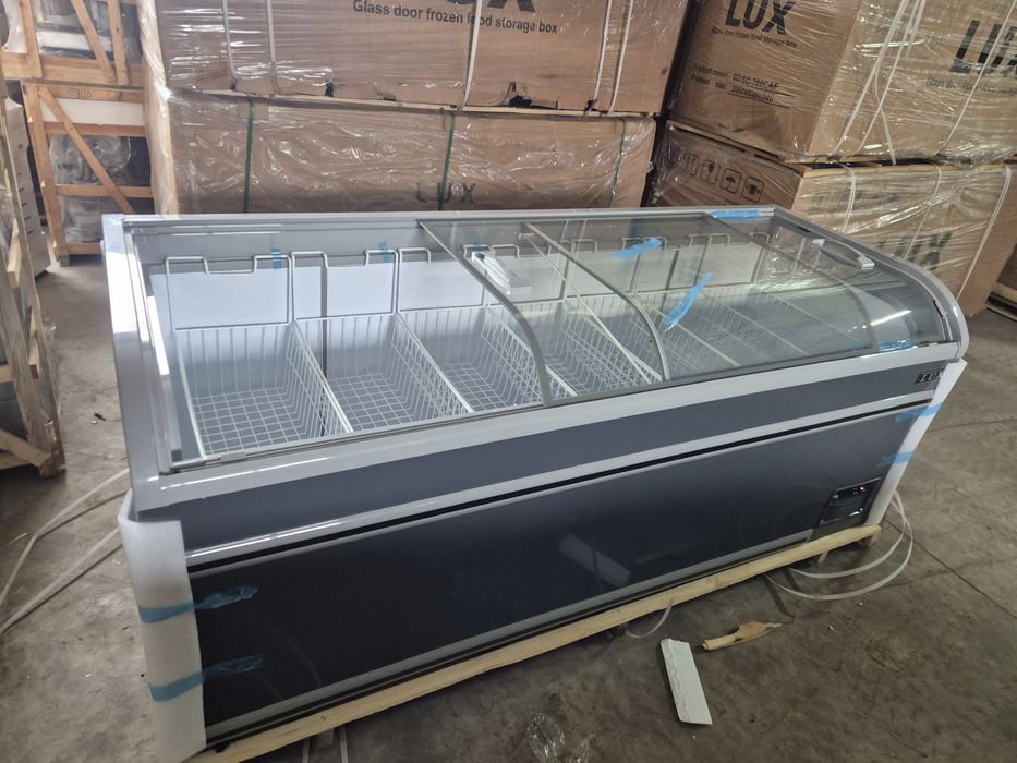 Морозильник овальный дла магазин