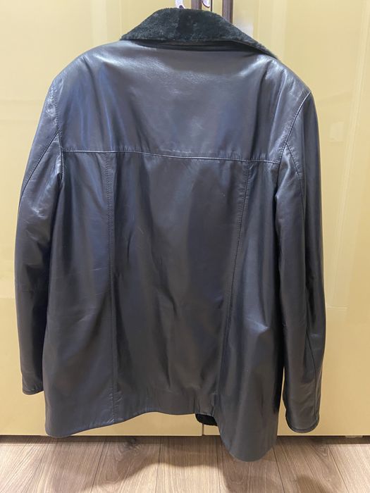 Мужская кожанная дубленка