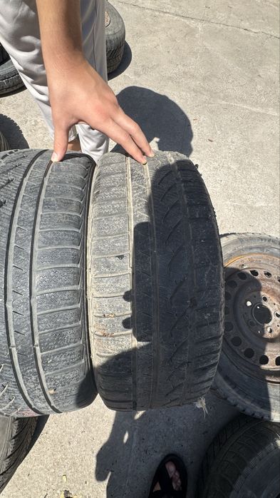 Привозные шины 2 штук 205/55 R16 диски на ауди в подарок