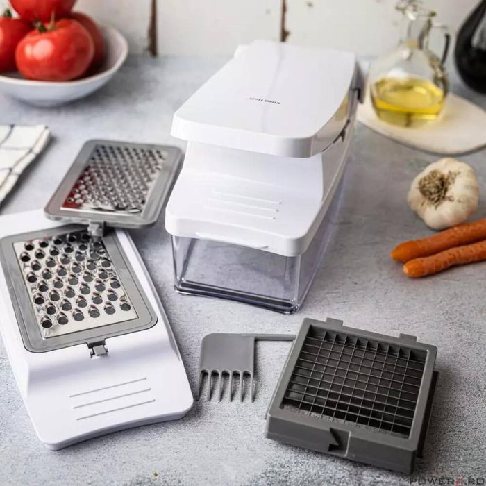 Dispozitiv pentru tocat legume, cu 5 lame interschimbabile, KingHoff