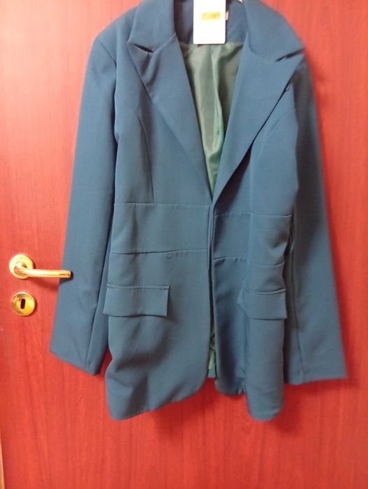 Vând sacou Sinsay damă turcoaz/ alb