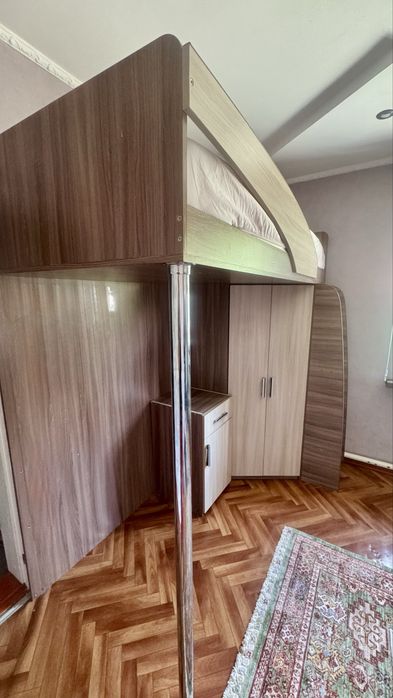 Детский кровать со шкафом