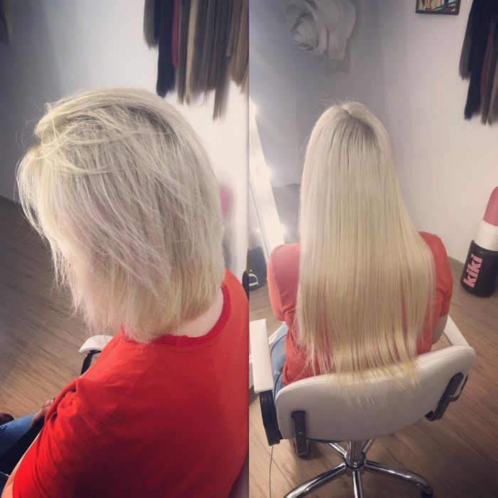 Наращивание волос .