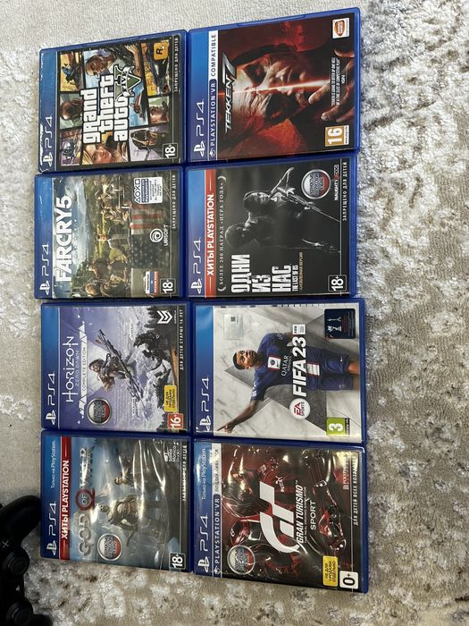 Пс 4 слим 1ТБ + игры