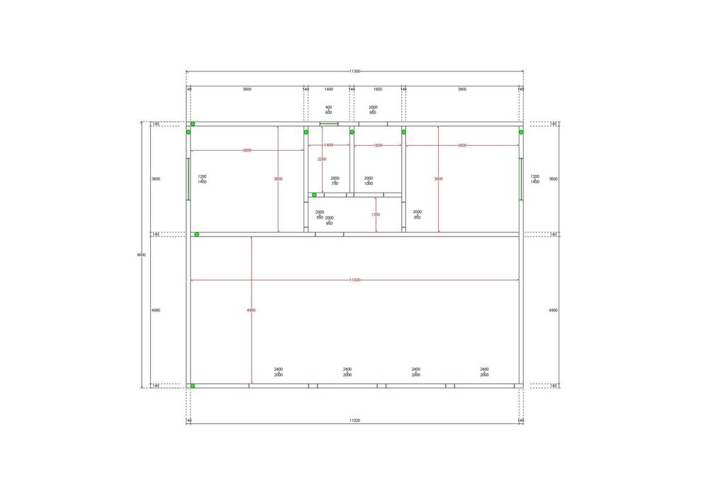 КРЕДИТ - Бунгала, Сглобяеми къщи, Преместваеми къщи 101.7м2- 11.30 х 9