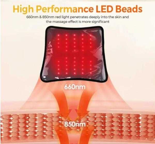 Инфрачервен Масажор с Червена Светлина с Дълбоко Облекчение Тяло Гръб