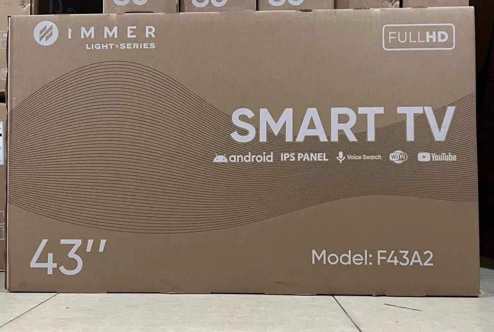 Immer Телевизор 43 4K UHD android tv бесплатна доставка