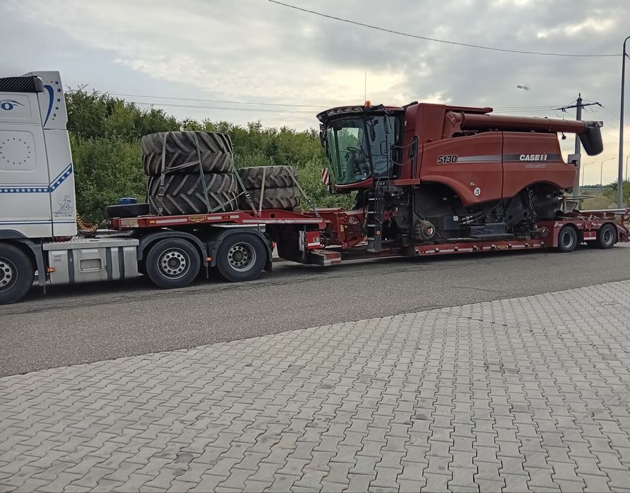Transport agabaritic special pentru utilaje agricole combine/ tractoare