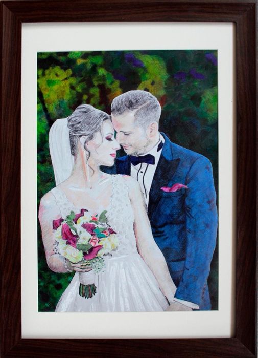 Tablou personalizat, tablou de nunta, portret personalizat, supererou