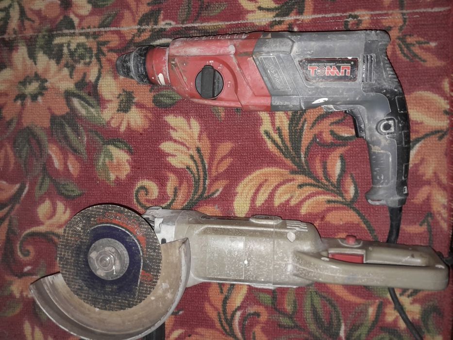 Болгарка 12 тыс. Перфоратор 12 тысяч.