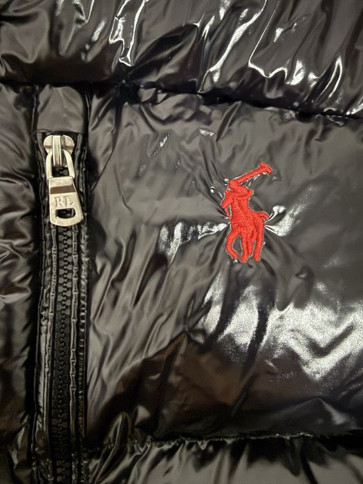 Geaca Polo Ralph Lauren - Black Glossy Puffer - L