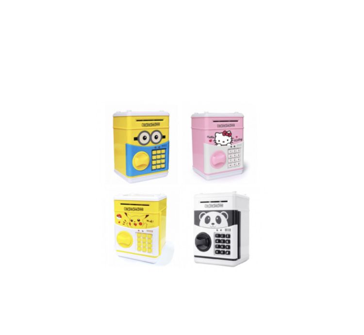 Pusculita interactiva pentru copii cu functie ATM seif si cod pin