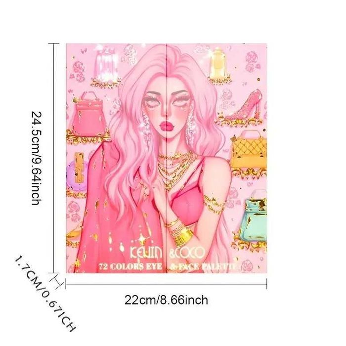 Paleta de farduri  72 de culori