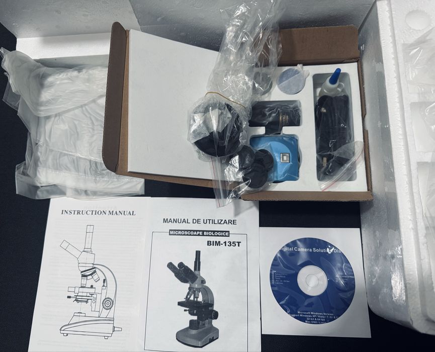 Microscop Biologic BTC BIM135T-LED cu Camera digitala MicroQ 5,1 MP