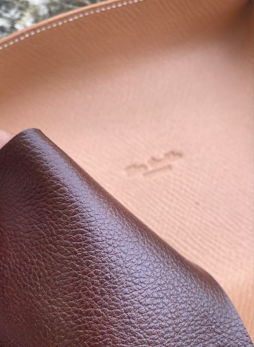 Curea ceas lucrata manual din piele Togo Hermès 20 mm