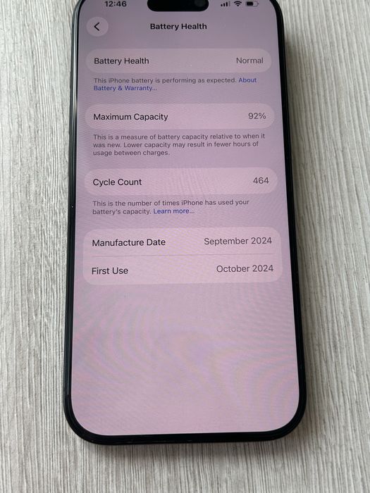 iphone 16 pro 257Gb negru