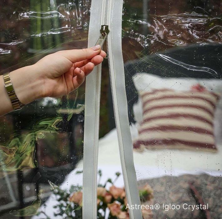 OUTLET ! Беседка тип ИГЛУ с кристално ПВЦ, алуминиеви рамки