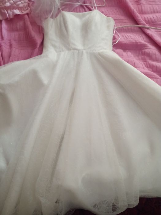 Белое(свадебное) платье