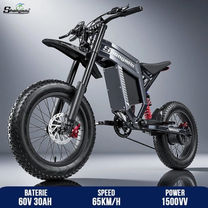 НОВО!!! Електрически Кросов Велосипед Shengmilo S900 1500W 60V/30Ah