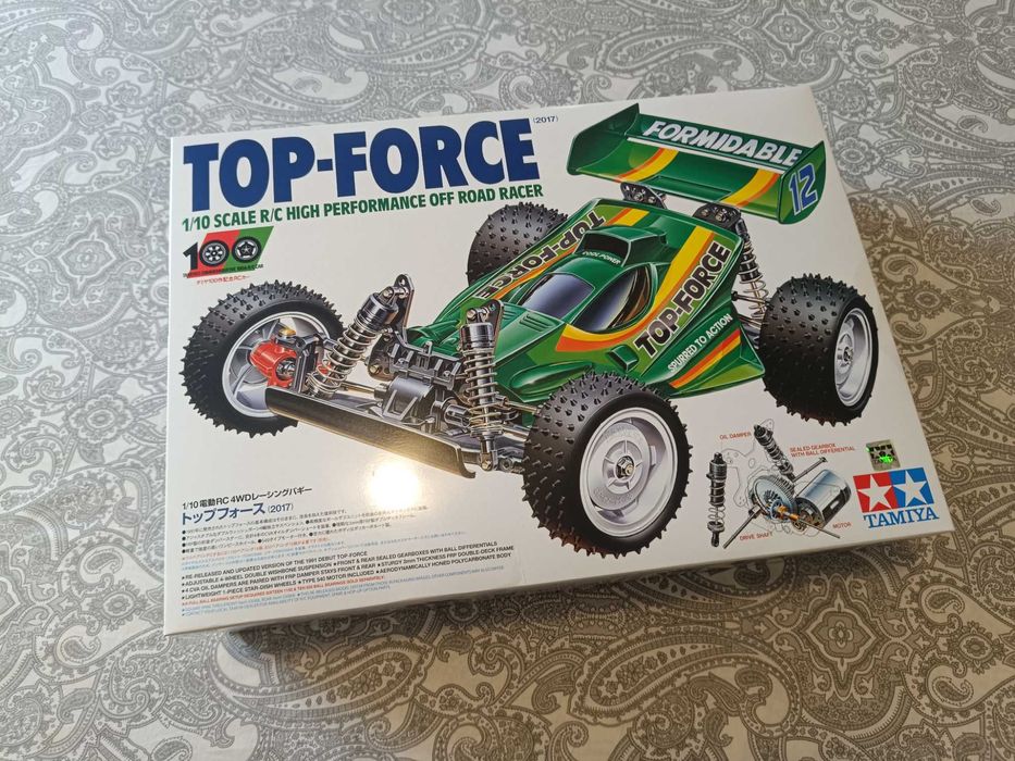 Radiomodel asamblat Tamiya #47350 Top Force 2017 (fără electronice)