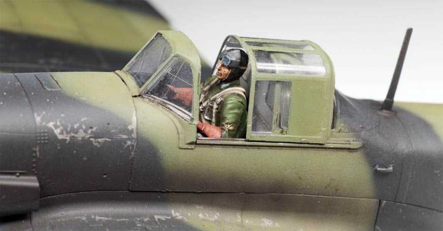Сборная модель самолета Ил-2 (одноместный) (Звезда. 1/48)