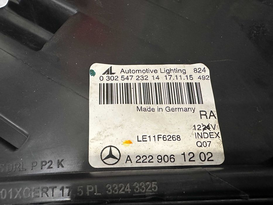 Фар фарове десен Mercedes S W222 USA Мерцедес 222 Американски