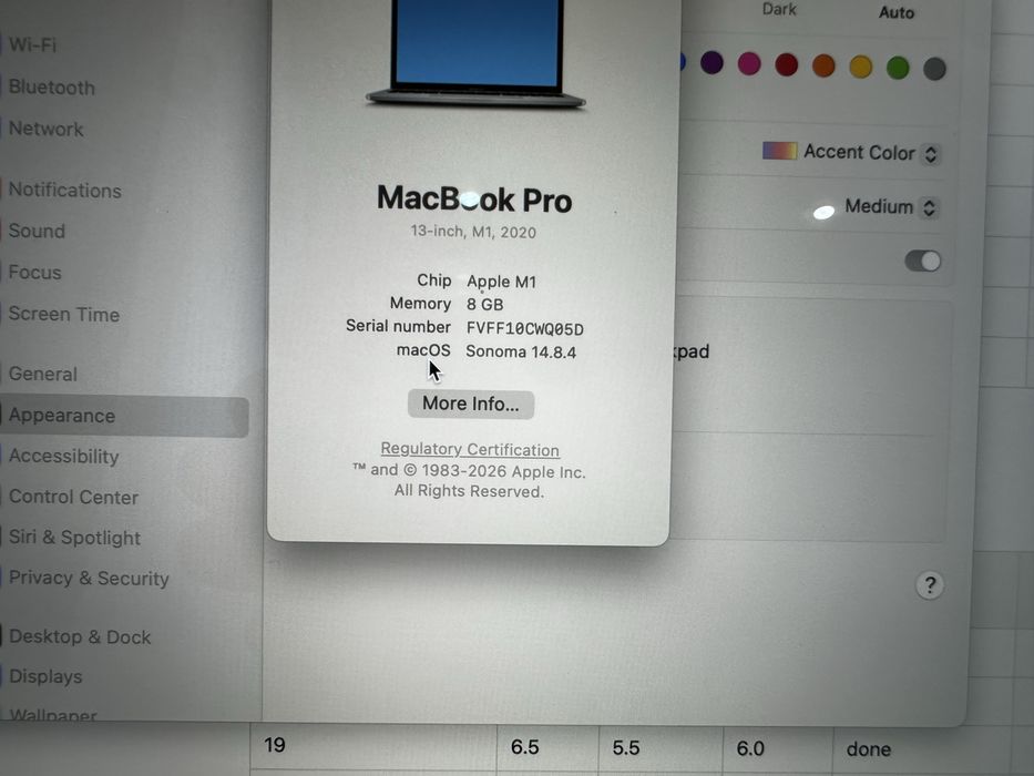 Продам macbook pro m1 8/256