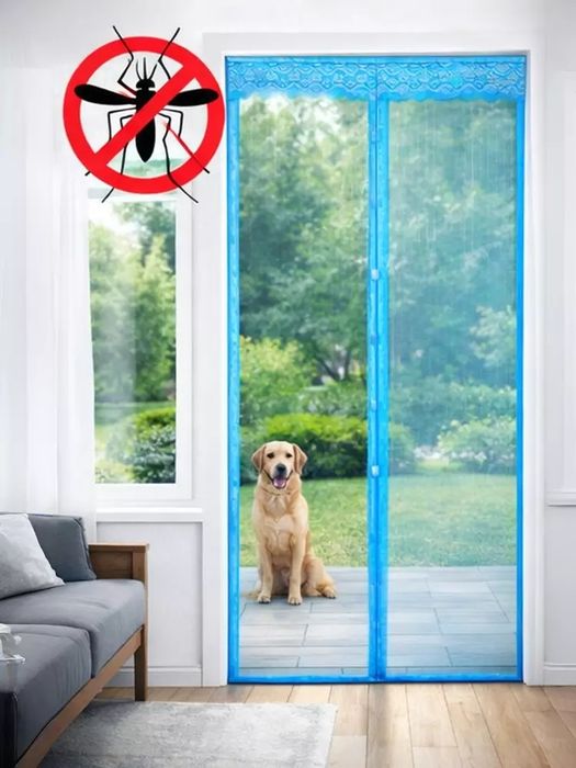 Magnitli parda eshik uchun, pashsha va hashoratlarga qarshi