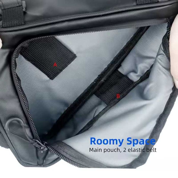 SAHOO Водоустойчива триъгълна чанта за велосипед – 1.5L Рамкова чанта