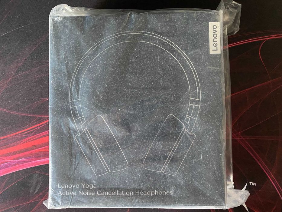 Casti wireless Lenovo Yoga, Active Noise Cancelling, USB-C, Crem