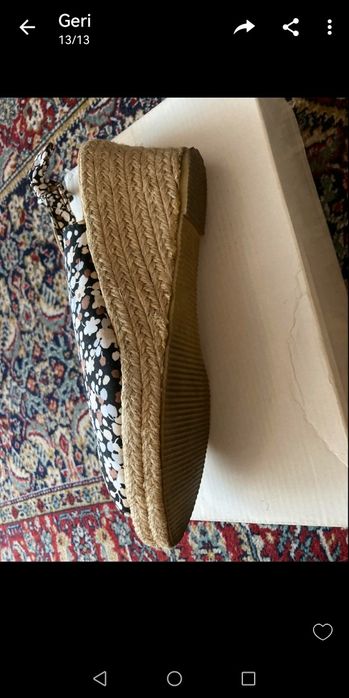 Хубави летни обувки на платформа-Еспадрили