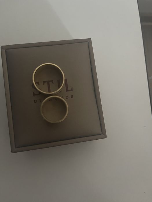 Verighete de aur 14k cu zirconiu