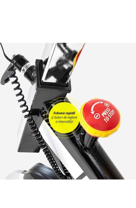 Bicicleta spinning  profesionala TECHFIT SBK400, , Sistem Inertie volanta: 24 kg