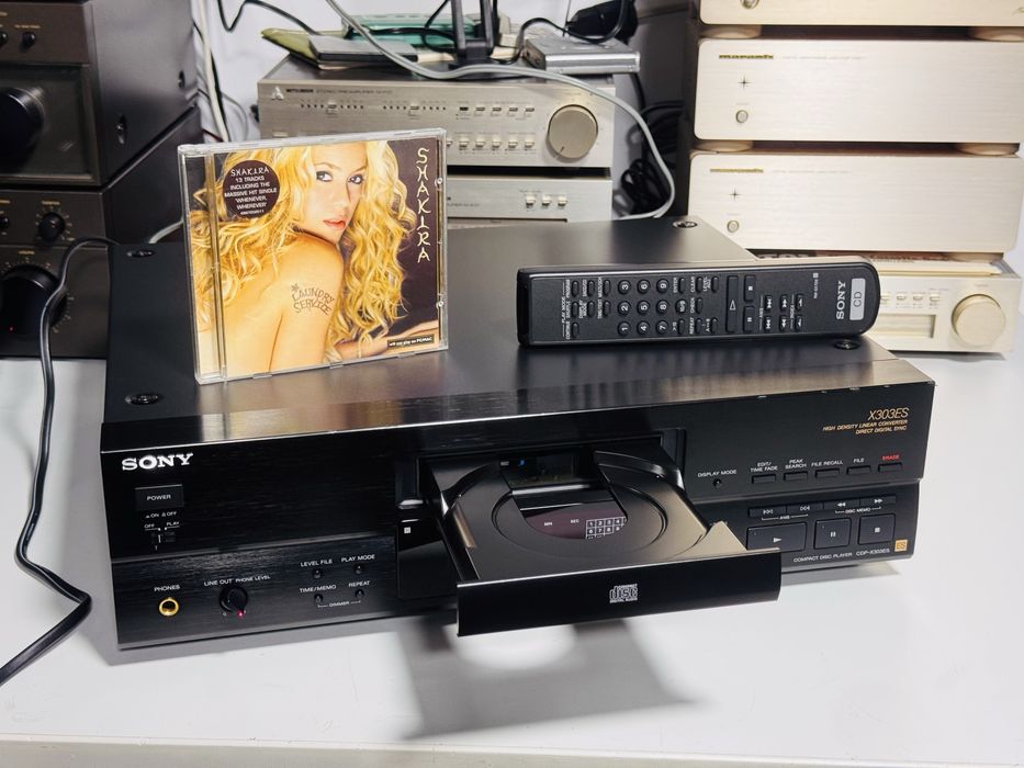 CD-player de fidelitate gama ES-SONY CDP-X303ES,telecomandă,optical