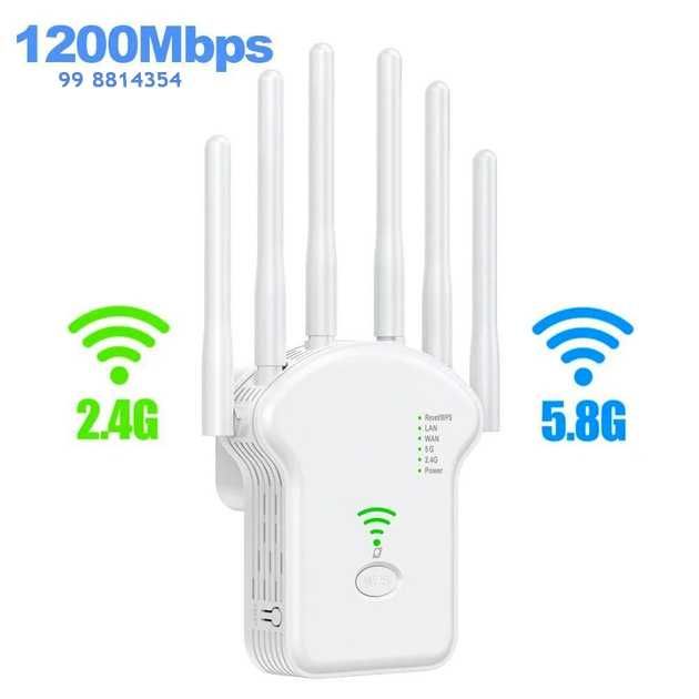Wi-Fi усилитель  повторитель iAC1200   WiFi Rpeater 2.4G 5,8G