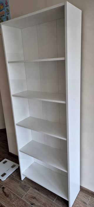 Етажерка бяла 5 рафта