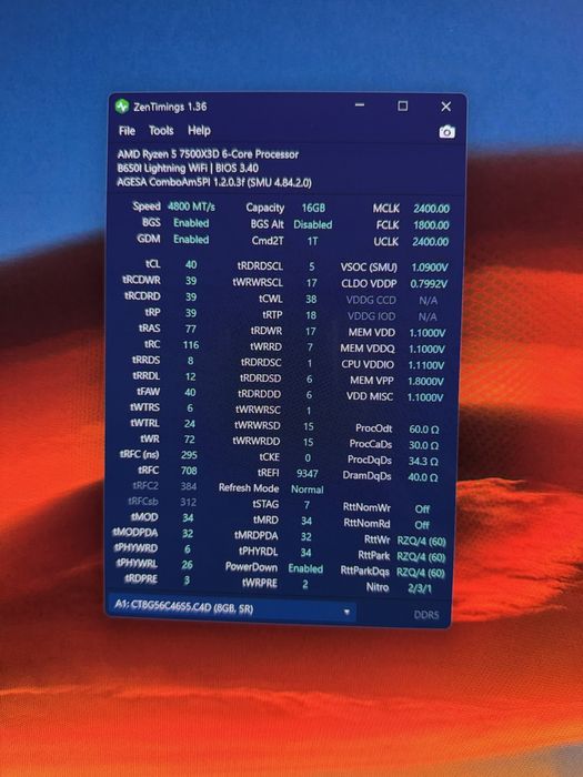 Crusial 2x8gb ddr5 5600 sodimm