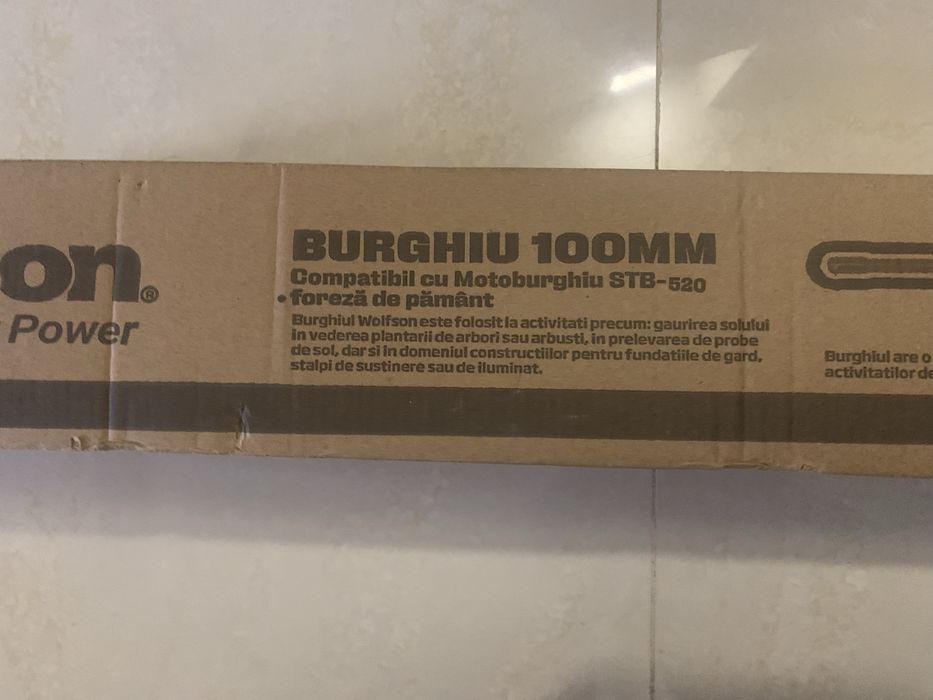 Burghiu de pamant 100mm
