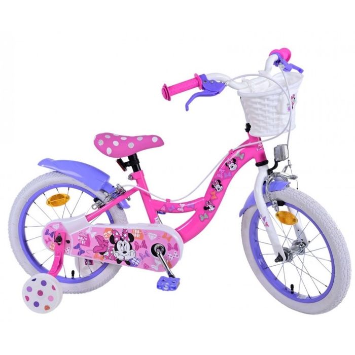 Bicicleta copii , fetite cu roti ajutatoare Mini Mouse ,