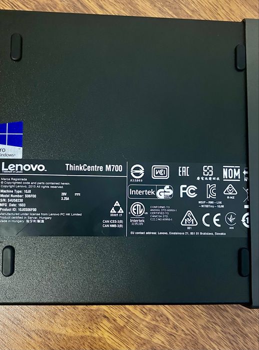 Lenovo ThinkCentre M700 Tiny – i5 / 8GB RAM DDR4